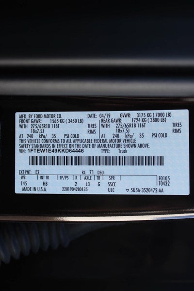 2019 Ford F-150 XL