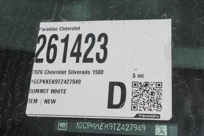 2026 Chevrolet Silverado 1500 Crew Cab Short Box 4-Wheel Drive LT 2FL