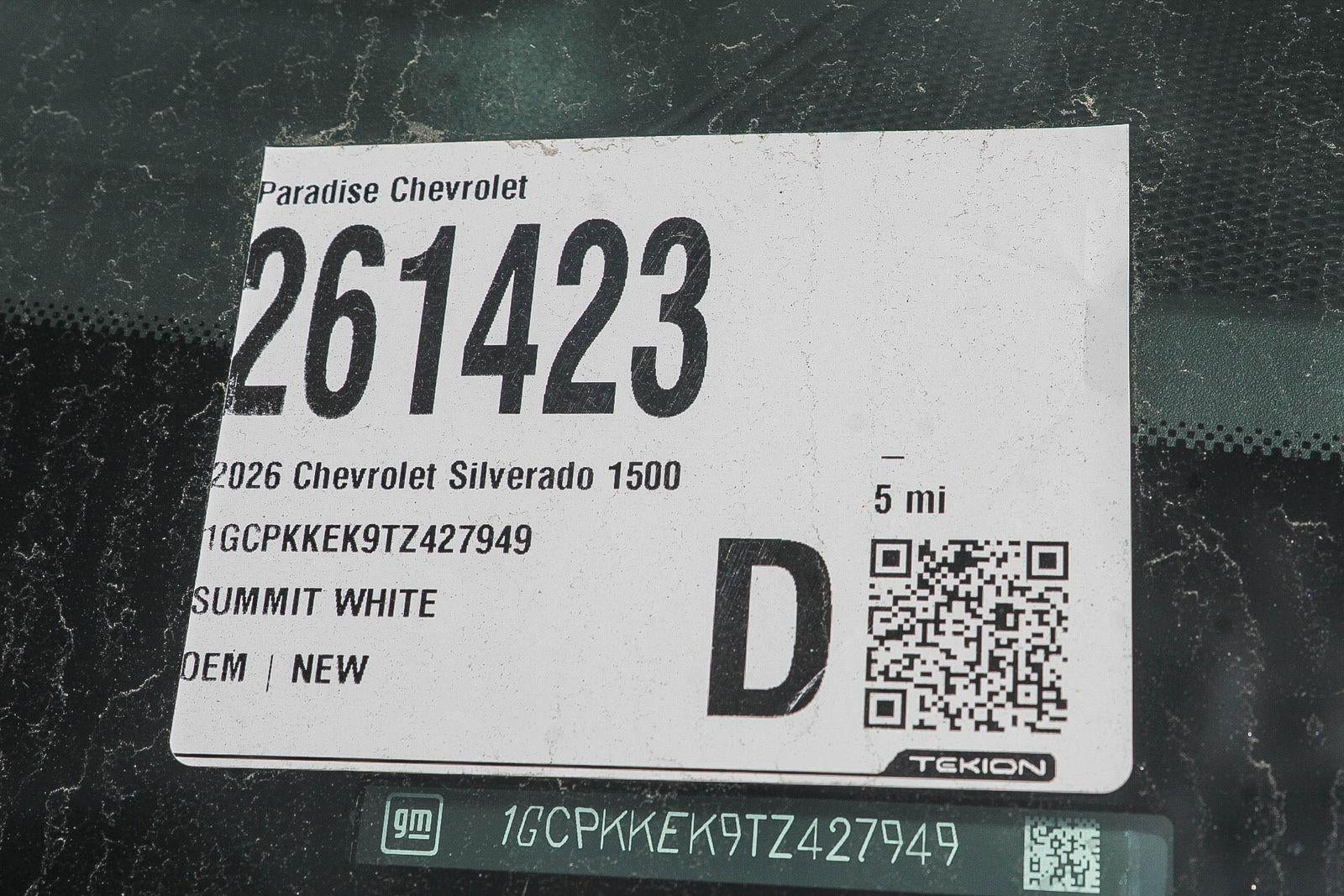 2026 Chevrolet Silverado 1500 Crew Cab Short Box 4-Wheel Drive LT 2FL