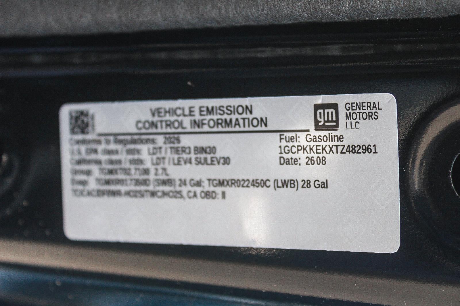 2026 Chevrolet Silverado 1500 Crew Cab Short Box 4-Wheel Drive LT 2FL