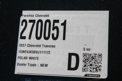 2027 Chevrolet Traverse Z71