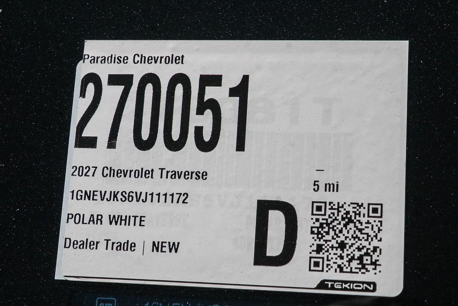 2027 Chevrolet Traverse Z71