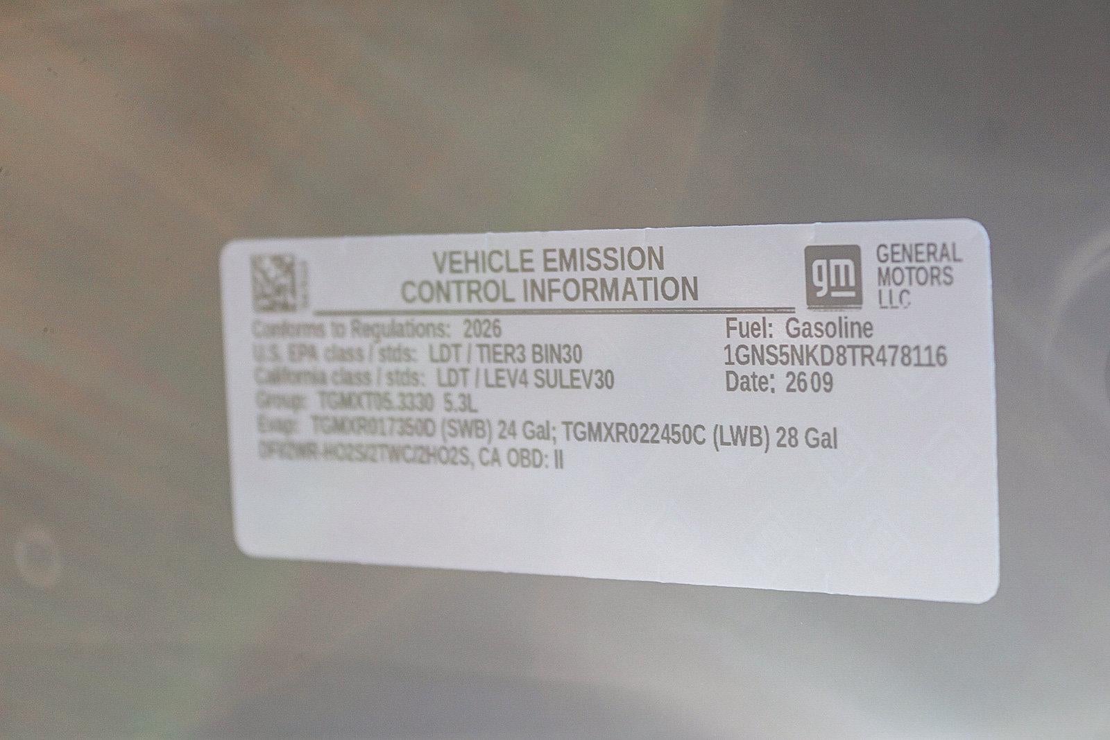 2026 Chevrolet Tahoe 2WD LT