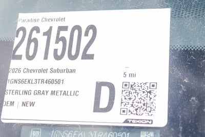 2026 Chevrolet Suburban 4WD RST