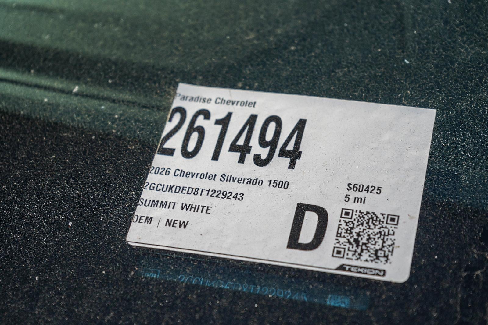 2026 Chevrolet Silverado 1500 Crew Cab Short Box 4-Wheel Drive LT 1LT