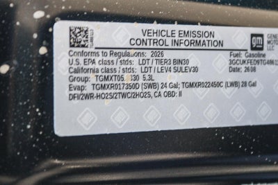 2026 Chevrolet Silverado 1500 Crew Cab Short Box 4-Wheel Drive LT Trail Boss