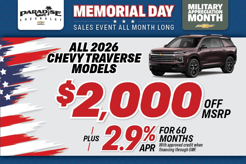 2026 Chevy Traverse All Models