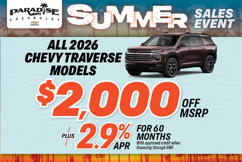 2026 Chevy Traverse All Models