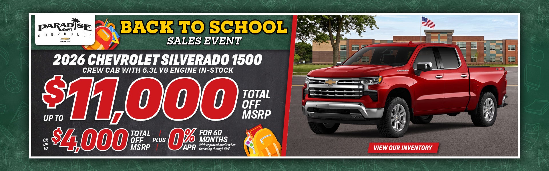 2026 Chevrolet Chevy Silverado 1500 Crew Cab with 5.3L engin