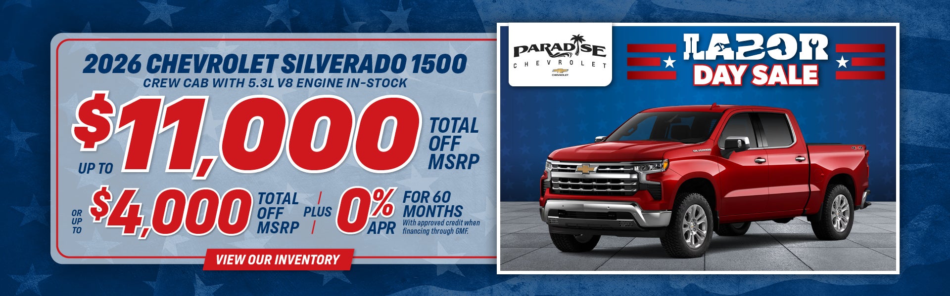 2026 Chevrolet Chevy Silverado 1500 Crew Cab with 5.3L
