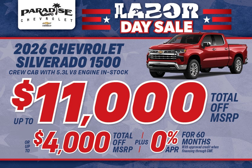 2026 Chevrolet Chevy Silverado 1500 Crew Cab with 5.3L