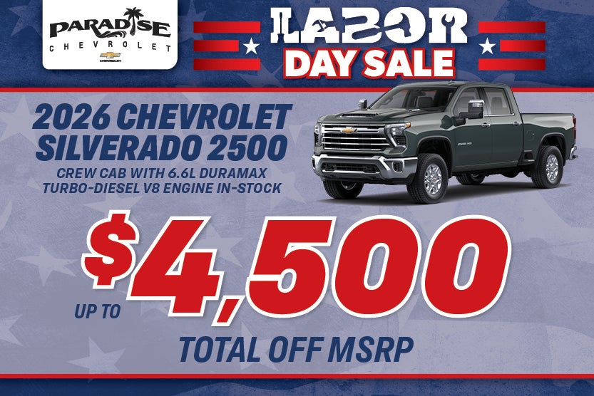 2026 Chevrolet Silverado 2500 Crew Cab with 6.6L Duramax Tur